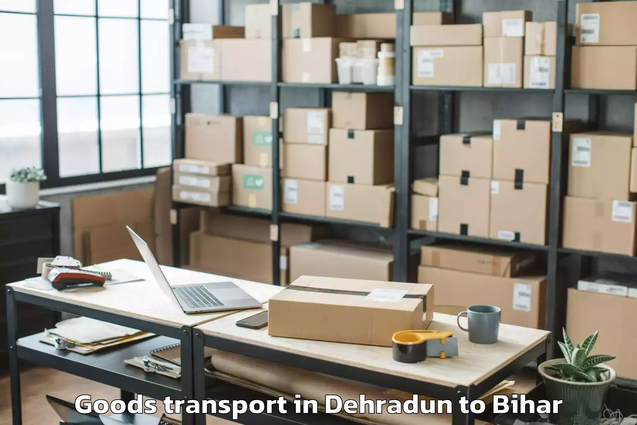 Book Dehradun to Parsauni Goods Transport